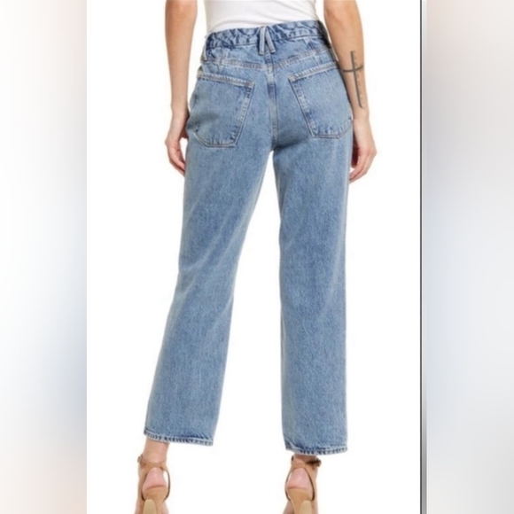 Good American NWT '90s Vintage Straigh Jeans Size 15 - 36 Waist 28 Inseam - Picture 2 of 7